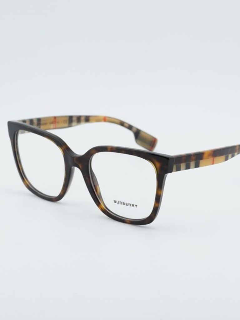 Burberry Be2347 3943 Eyeglasses Havana 52mm Square Frame